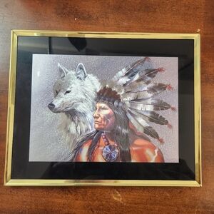 Holographic Native American Picture